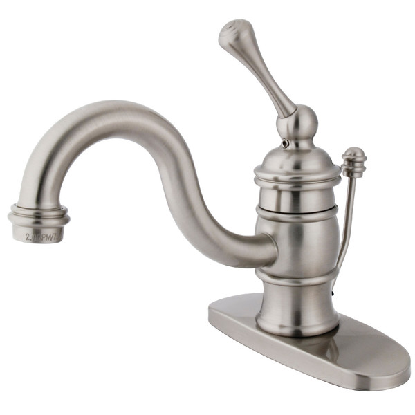 Kingston Brass 4" Centerset Single, Handle Bathroom Faucet, Brushed Nickel KB3408BL